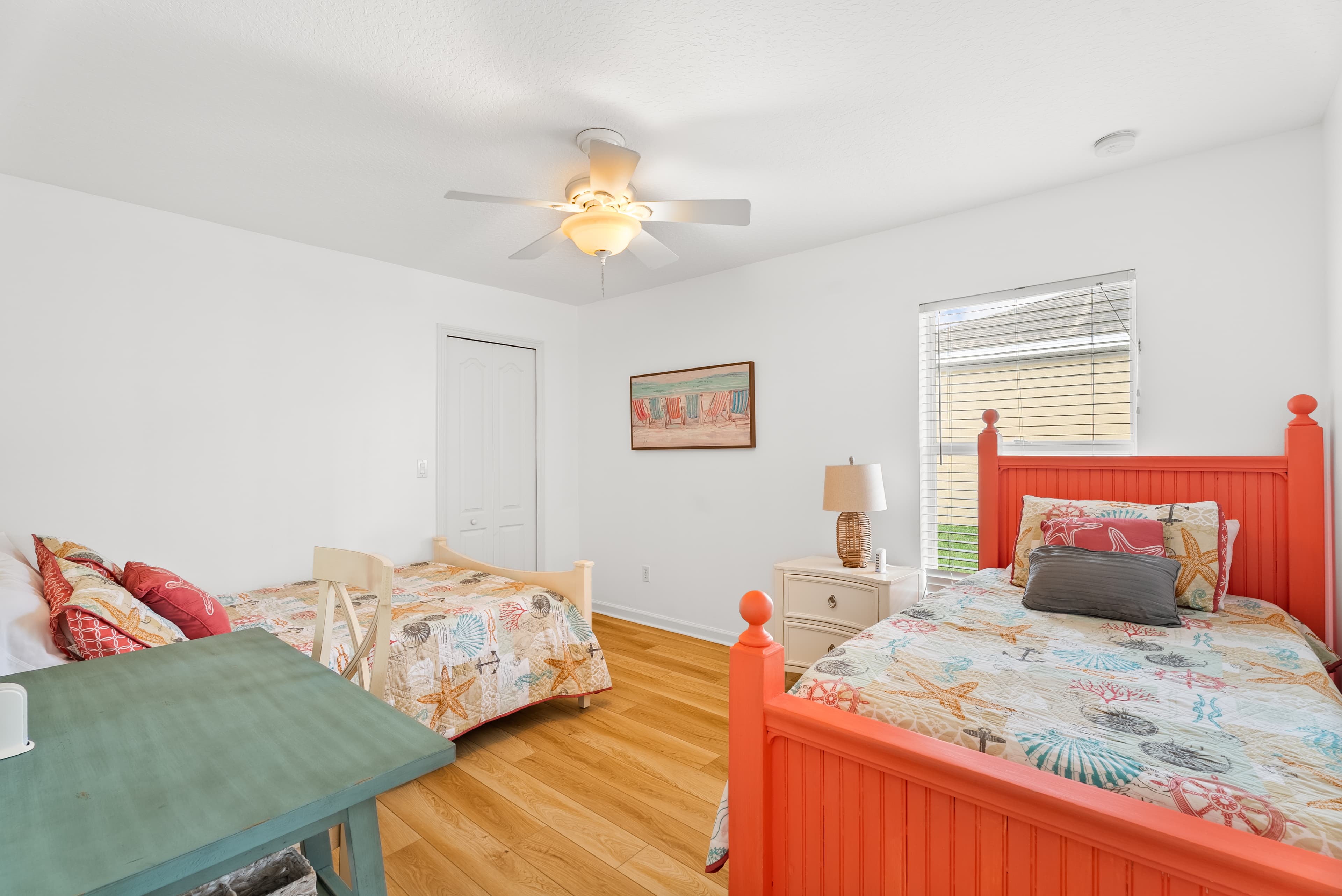 Guest bedroom with two comfortable twin beds