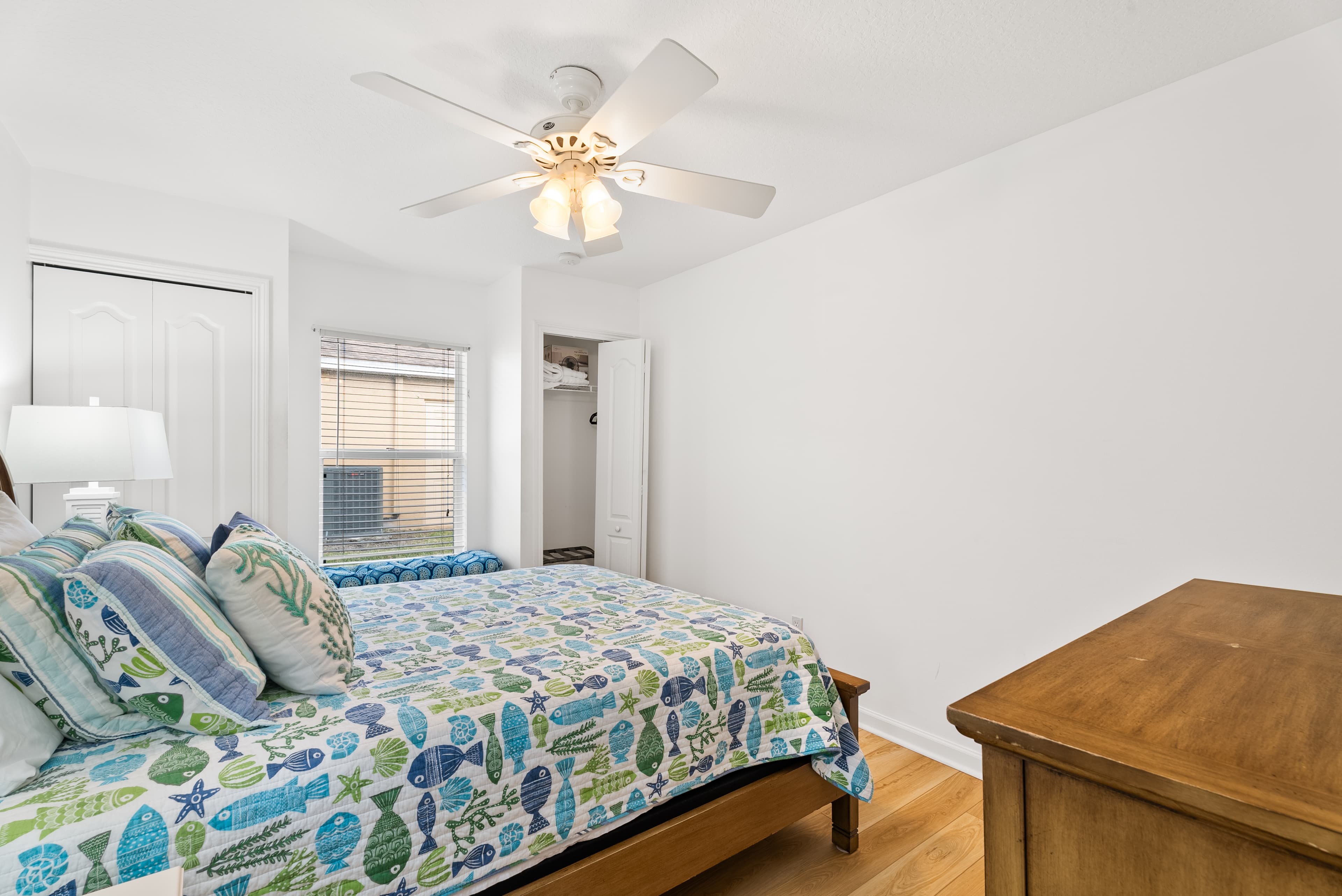 Comfortable queen-size guest bedroom