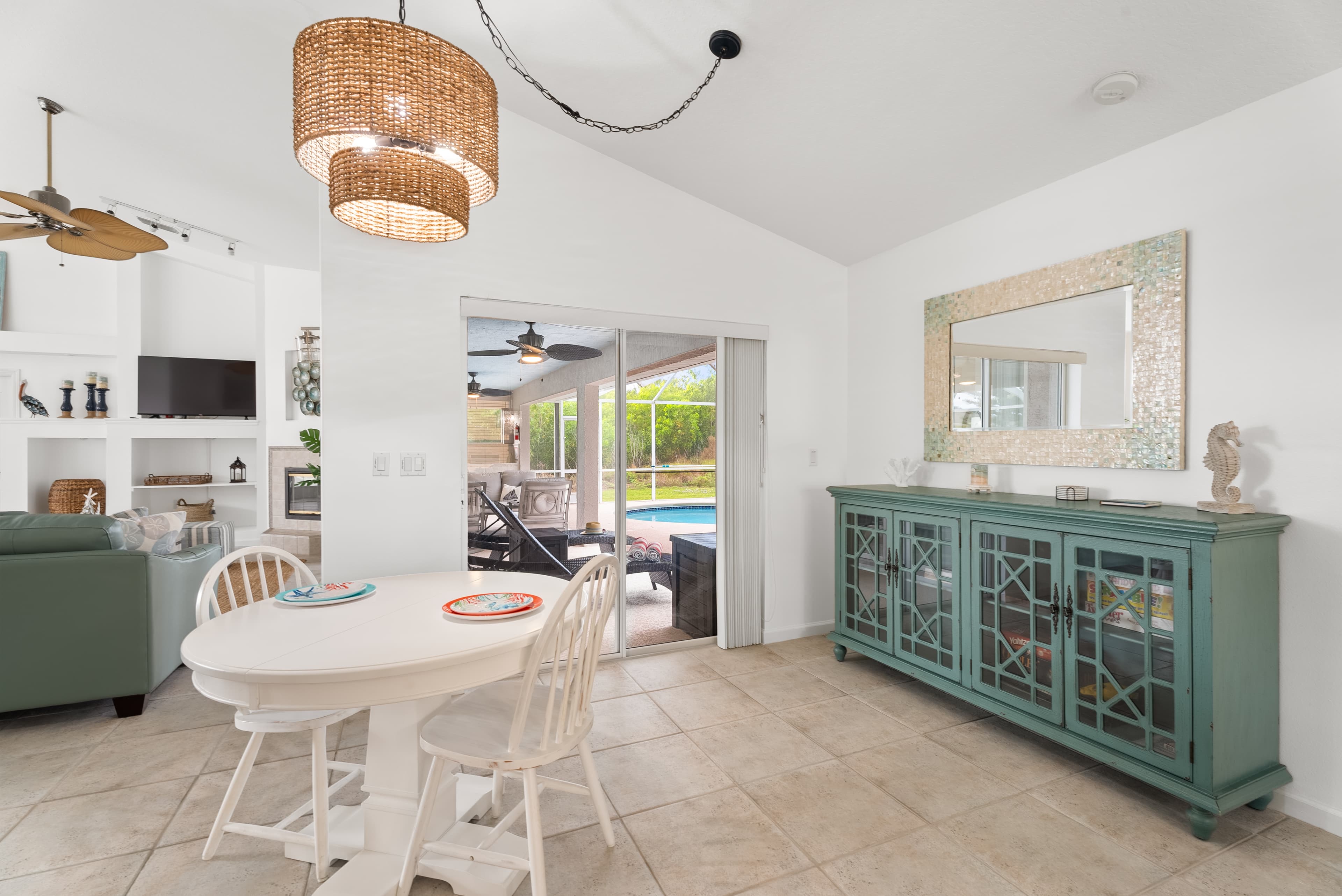 Kids' table setup for family meals