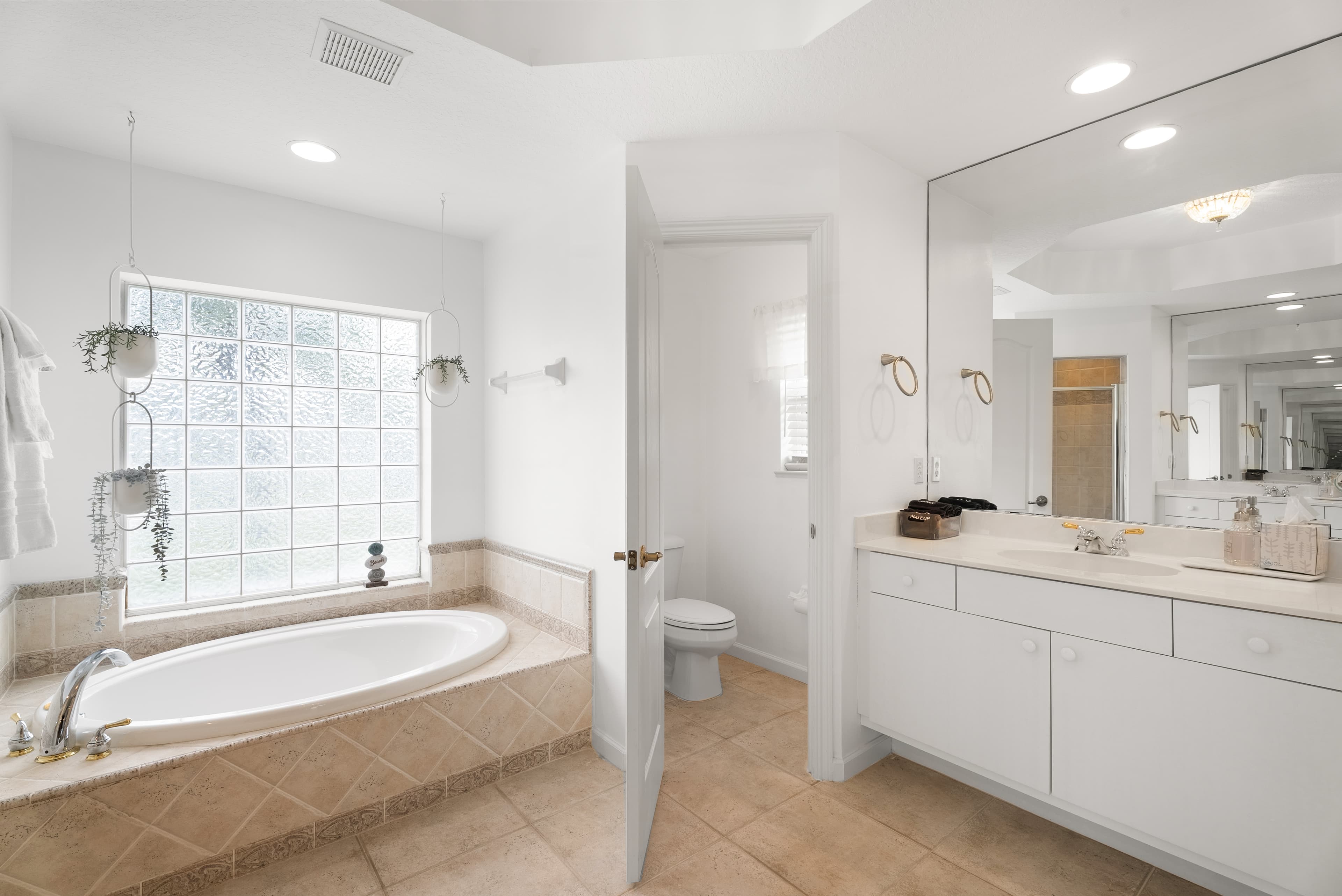 Master bathroom shower and fixtures